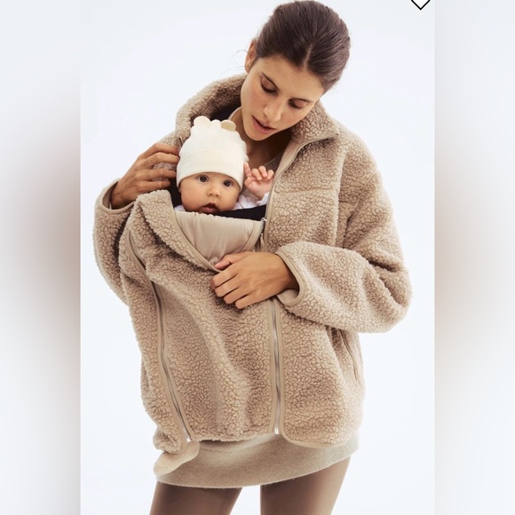 H&M Jackets & Blazers - H&M MAMA maternity BEFORE & AFTER BABYWEARING FLEECE JACKET